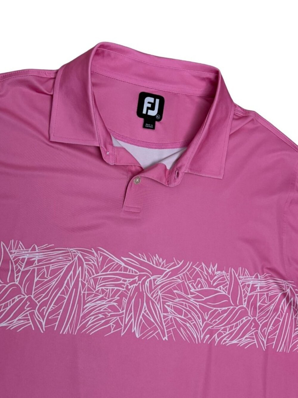 FOOTJOY GOLF Polo Tee Shirt Pink Summer Lightweight Activewear Shirt Mens XL
